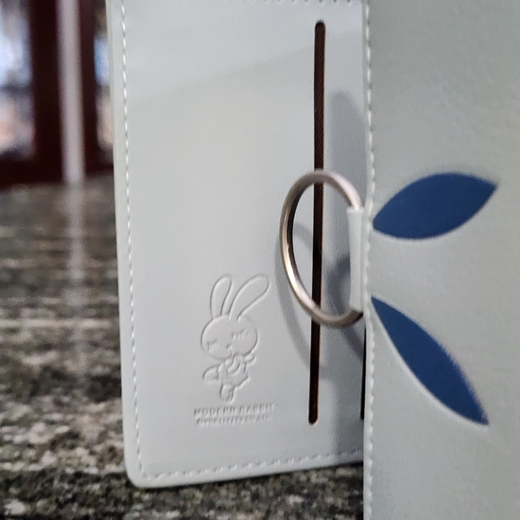 Modern Rabbit Light Blue Tri-fold Wallet - Picture 2 of 6